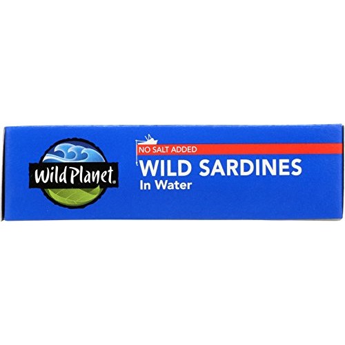 Wild Planet Wild Sardines In Water, No Salt Added, Keto And Pale