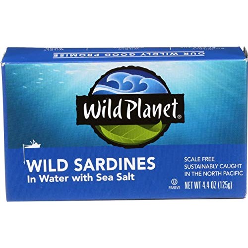 Wild Planet Wild Sardines In Water With Sea Salt, Keto And Paleo