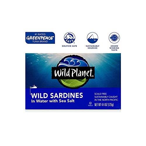 Wild Planet Wild Sardines In Water With Sea Salt, Keto And Paleo