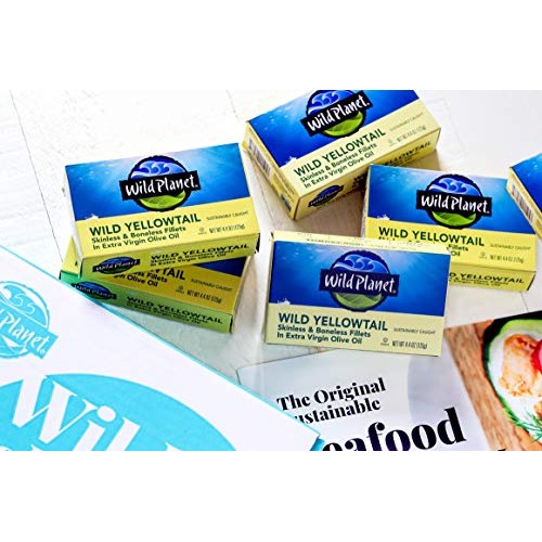 Wild Planet Wild Yellowtail Fillets In Organic Extra Virgin Oliv