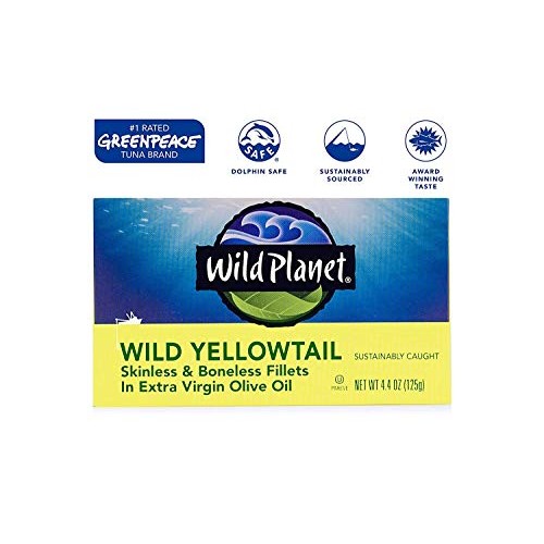 Wild Planet Wild Yellowtail Fillets In Organic Extra Virgin Oliv