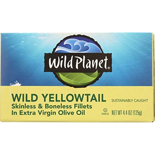 Wild Planet Wild Yellowtail Fillets In Organic Extra Virgin Oliv