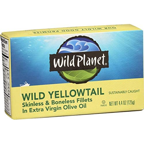 Wild Planet Wild Yellowtail Fillets In Organic Extra Virgin Oliv