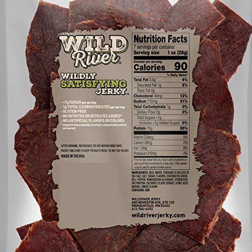 Wild River Beef Jerky Old Fashioned Jerky Includes Mild Black Pe