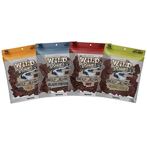 Wild River Beef Jerky Old Fashioned Jerky Includes Mild Black Pe