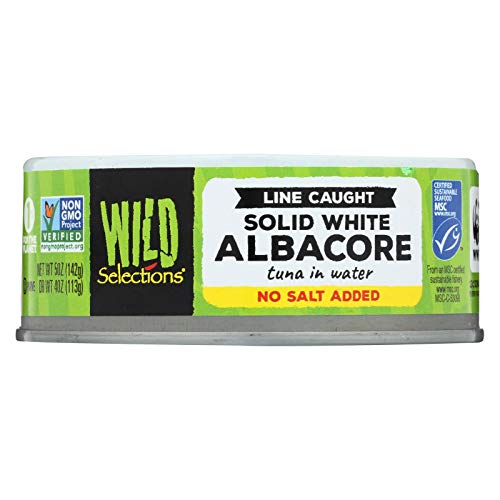 Wild Selections Wild Slct Wht Tuna No Salt 5 Oz Pack Of 12