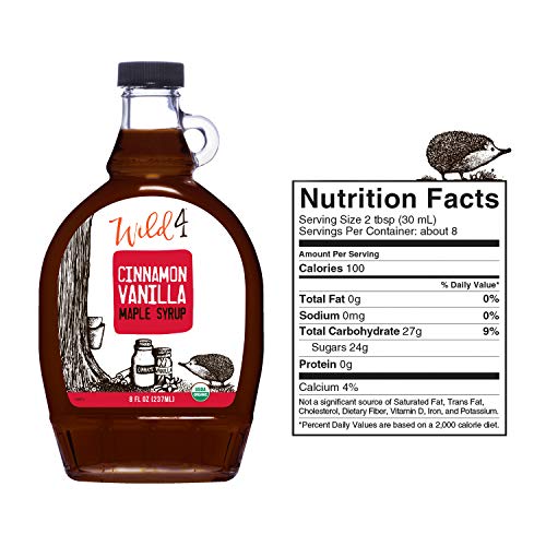 Wild4 Organic Maple Syrup, Cinnamon Vanilla Maple Syrup From Ver