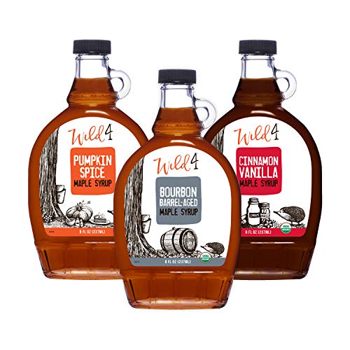 Wild4 Organic Maple Syrup, Cinnamon Vanilla Maple Syrup From Ver