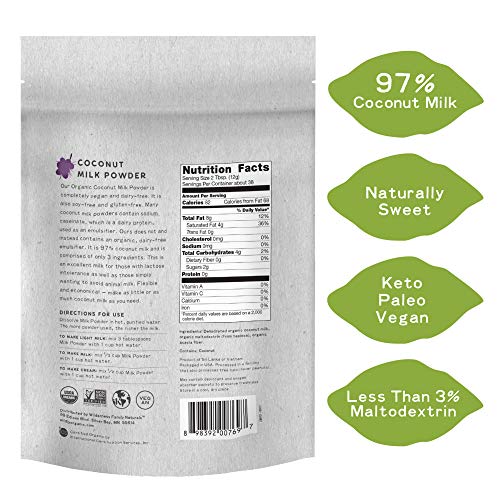 Organic Coconut Milk Powder - Powdered Milk Organic- Dry Milk -
