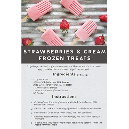 Wildly Coconut Milk Powder - Powdered Milk - Dairy Free Milk Pow