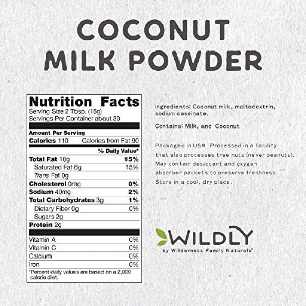 Wildly Coconut Milk Powder - Powdered Milk - Dairy Free Milk Pow