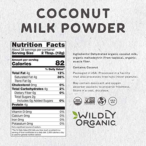 Wildly Organic Powdered Coconut Milk Powder - Powdered Milk Orga