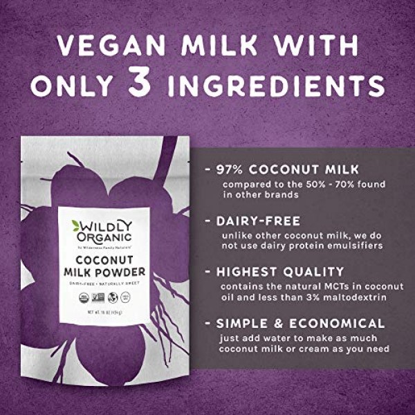 Wildly Organic Powdered Coconut Milk Powder - Powdered Milk Orga