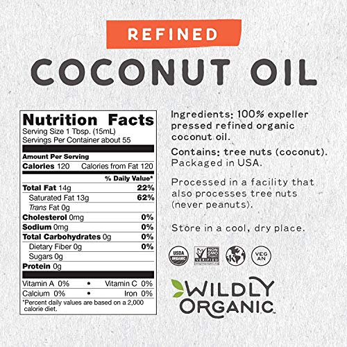 Wildly Organic Refined Coconut Oil - Organic Coconut Oil - Cocon