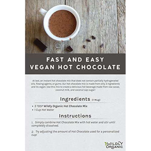Wildly Organic Vegan Hot Chocolate Mix - Vegan Chocolate Hot Coc...
