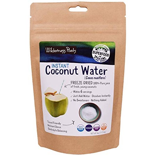 Wilderness Poets Coconut Water Powder - Freeze Dried - Instant M