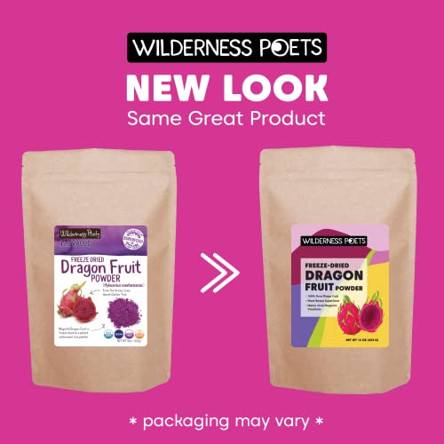 Wilderness Poets, Freeze Dried Dragon Fruit Powder - Pink Pitaha...