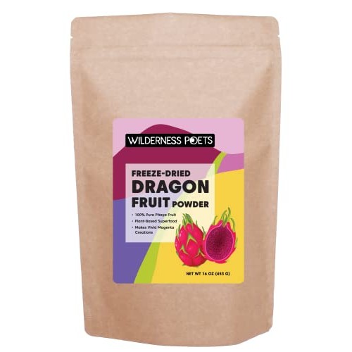 Wilderness Poets, Freeze Dried Dragon Fruit Powder - Pink Pitaha...