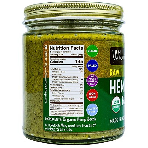 Wilderness Poets Hemp Seed Butter - Organic, Raw, Seed Spread 8