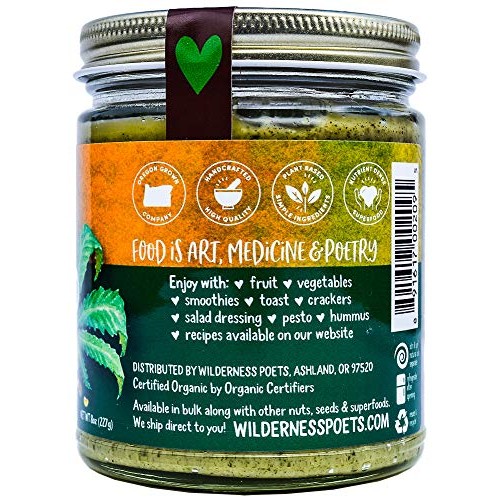 Wilderness Poets Hemp Seed Butter - Organic, Raw, Seed Spread 8
