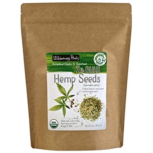 Wilderness Poets Hulled Hemp Seeds, Organic Raw Hemp Hearts 32