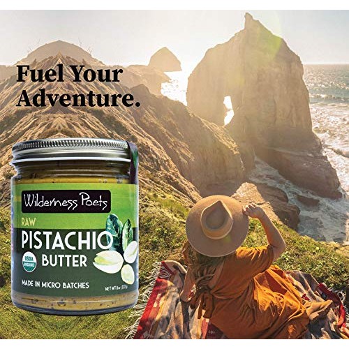 Wilderness Poets, Pistachio Nut Butter, Organic And Raw 8 Ounce