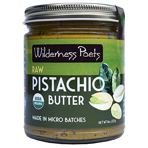 Wilderness Poets, Pistachio Nut Butter, Organic And Raw 8 Ounce