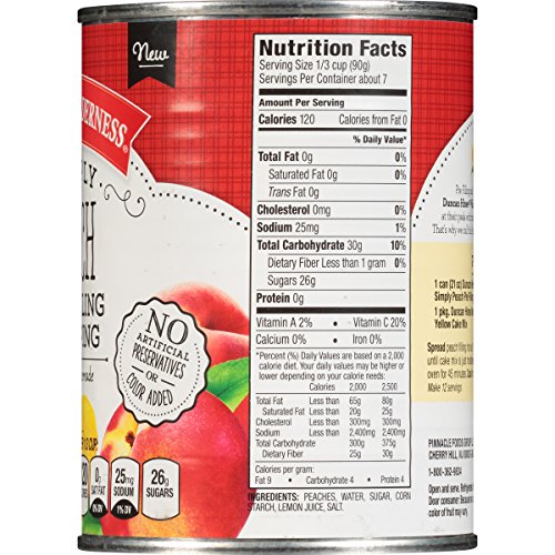 Wilderness Simply Pie Filling &Amp; Topping, Peach, 21 Ounce