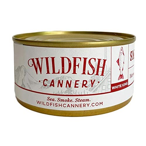 Smoked White King Salmon All Natural, By The Wildfish Cannery, 6