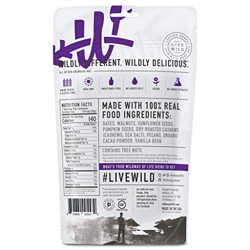 Wildway Vegan, Gluten-Free, Grain-Free Granola - Dark Chocolate Wildway Vegan, Gluten-Free, Grain-Free Granola - Dark Chocolate