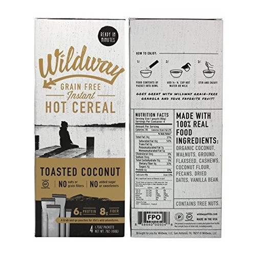 Wildway Grain-Free, Keto Hot Cereal Variety Pack, 7 .Oz Ea, Pack