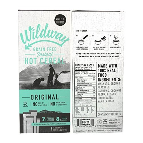 Wildway Grain-Free, Keto Hot Cereal Variety Pack, 7 .Oz Ea, Pack