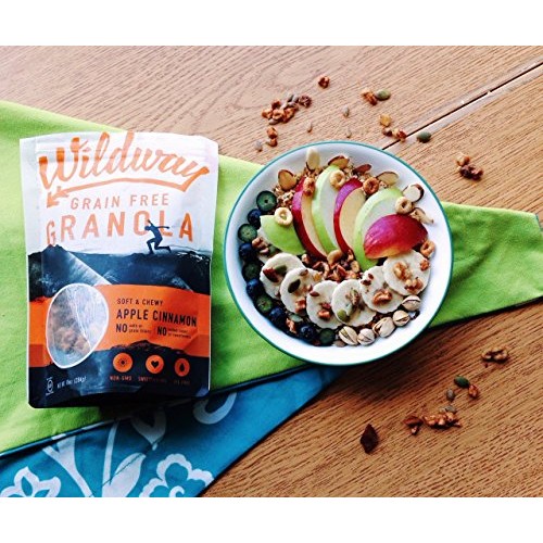 Wildway Apple Cinnamon Grain-Free Granola, 8Oz Certified Gluten