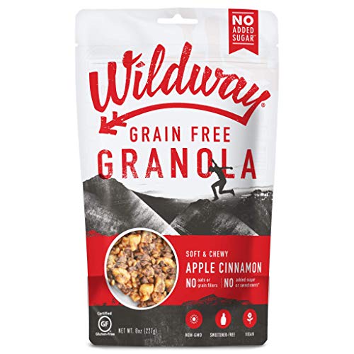Wildway Apple Cinnamon Grain-Free Granola, 8Oz Certified Gluten