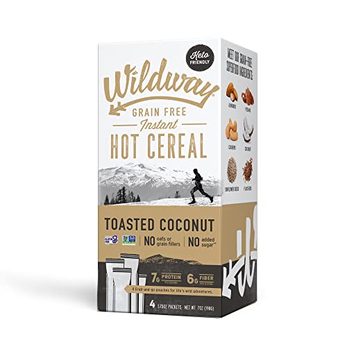Wildway Keto, Vegan Hot Cereal | Toasted Coconut | Certified Glu...