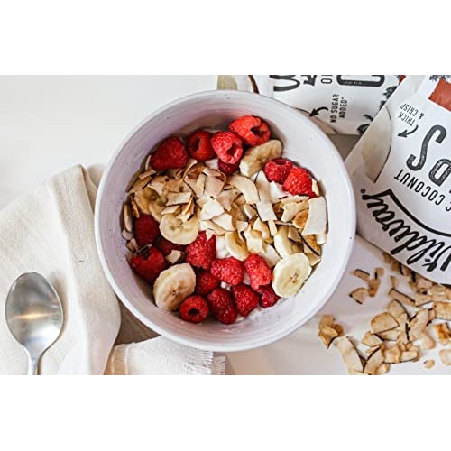 Wildway Organic Coconut Chips – Snickerdoodle, 4oz – Keto snack,...