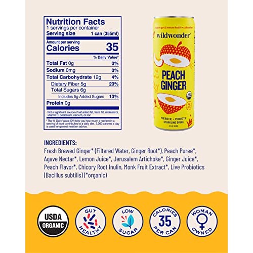 wildwonder Sparkling Probiotic Juice Drink w/ Gut Health Immunit... wildwonder Sparkling Probiotic Juice Drink w/ Gut Health Immunit...