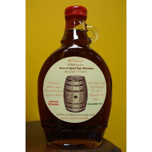 Wildwoods Barrel Aged Rye Whiskey Hickory Syrup - All Natural