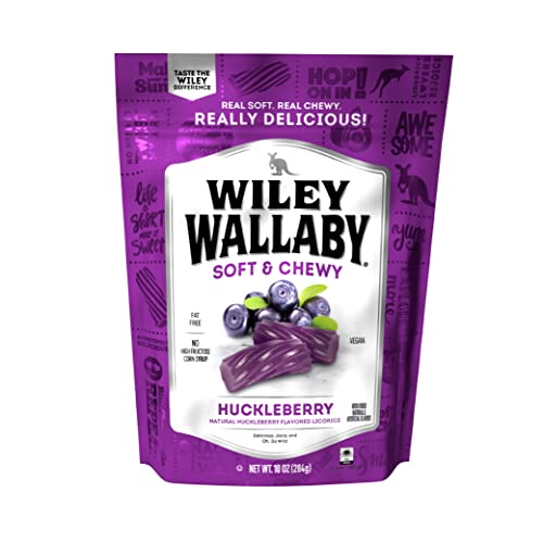 Kennys Wiley Wallaby Liquorice, Huckleberry, 10 Ounce