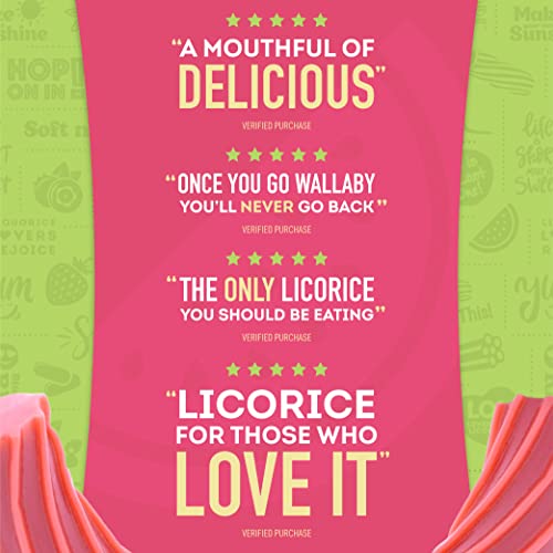 Wiley Wallaby Australian Style Licorice Candy, 10 Oz, 1 Count W