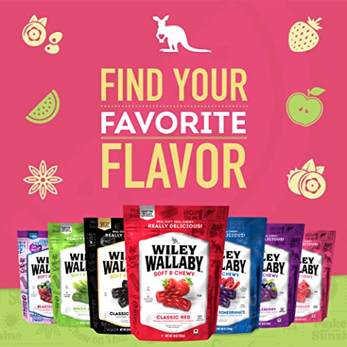 Wiley Wallaby Australian Style Licorice Candy, 10 Oz, 1 Count W