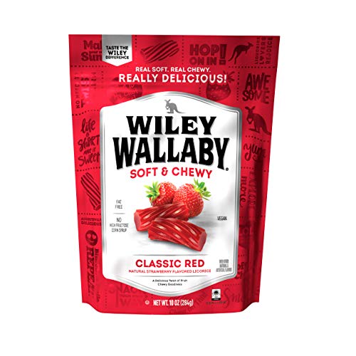 Wiley Wallaby Australian Style Gourmet Licorice, Red Licorice, 1