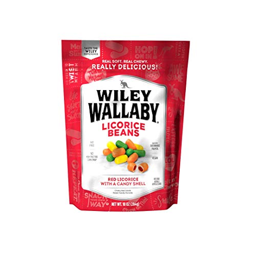 Wiley Wallaby Outback Beans Candy With Chewy Red Centers, 10 Oun