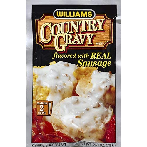 Williams Gravy Mix With Sausage, 2.5-Ounce Pack Of 12