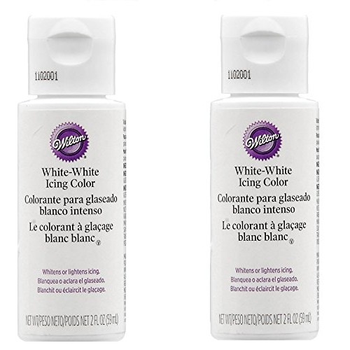 2 X Wilton 603-1236 Liquid Color, 2-Ounce, White
