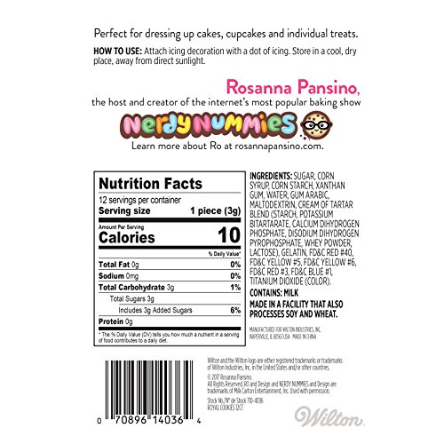 Rosanna Pansino By Wilton Nerdy Nummies Icing Decorations Cupcak
