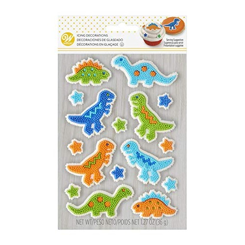 Set Of 2 Wilton Fun Icing Decorations - Great For Cakes, Cupcake