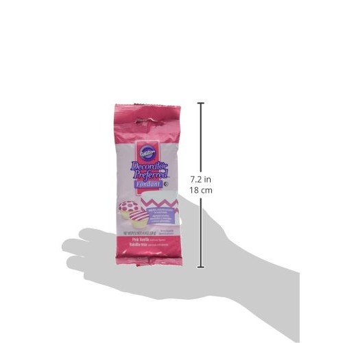 Wilton 4.4 Oz Decorator Preferred Fondant Pack, 4.4 Ounce, Pink