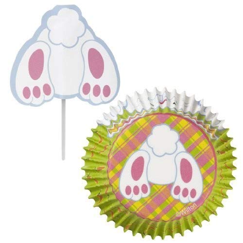 Wilton 415-6074 24 Count Bunny Tail Cupcake Decorating Kit