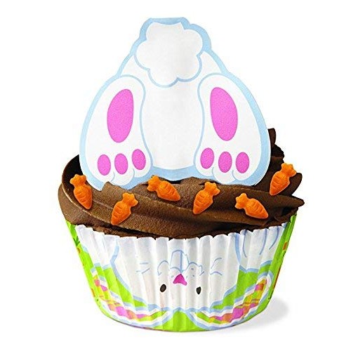 Wilton 415-6074 24 Count Bunny Tail Cupcake Decorating Kit